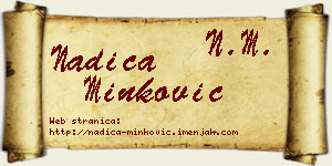 Nadica Minković vizit kartica
